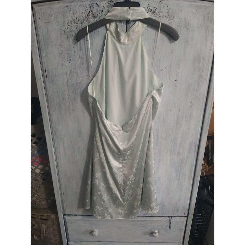 Badgley Mischka  Sleeveless dress Nwt Size 14 Green Boho Feminine Cottage Core - Picture 8 of 12